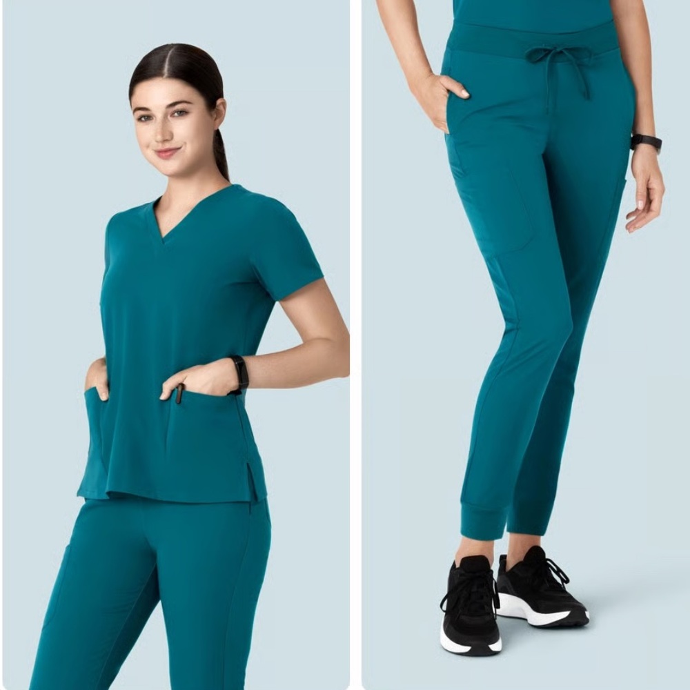 Mandala Scrubs Set Peacock